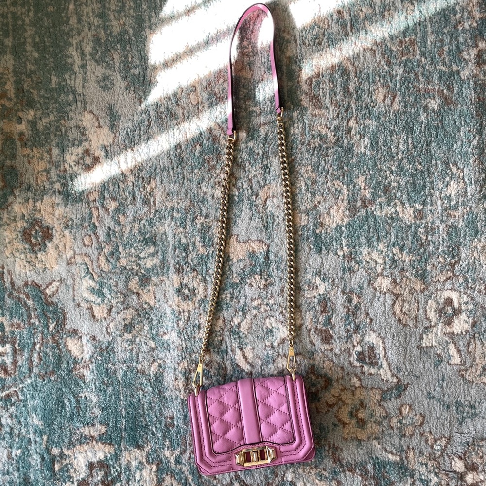 Rebecca Mincoff Mini Crossbody Bag Violet Gem